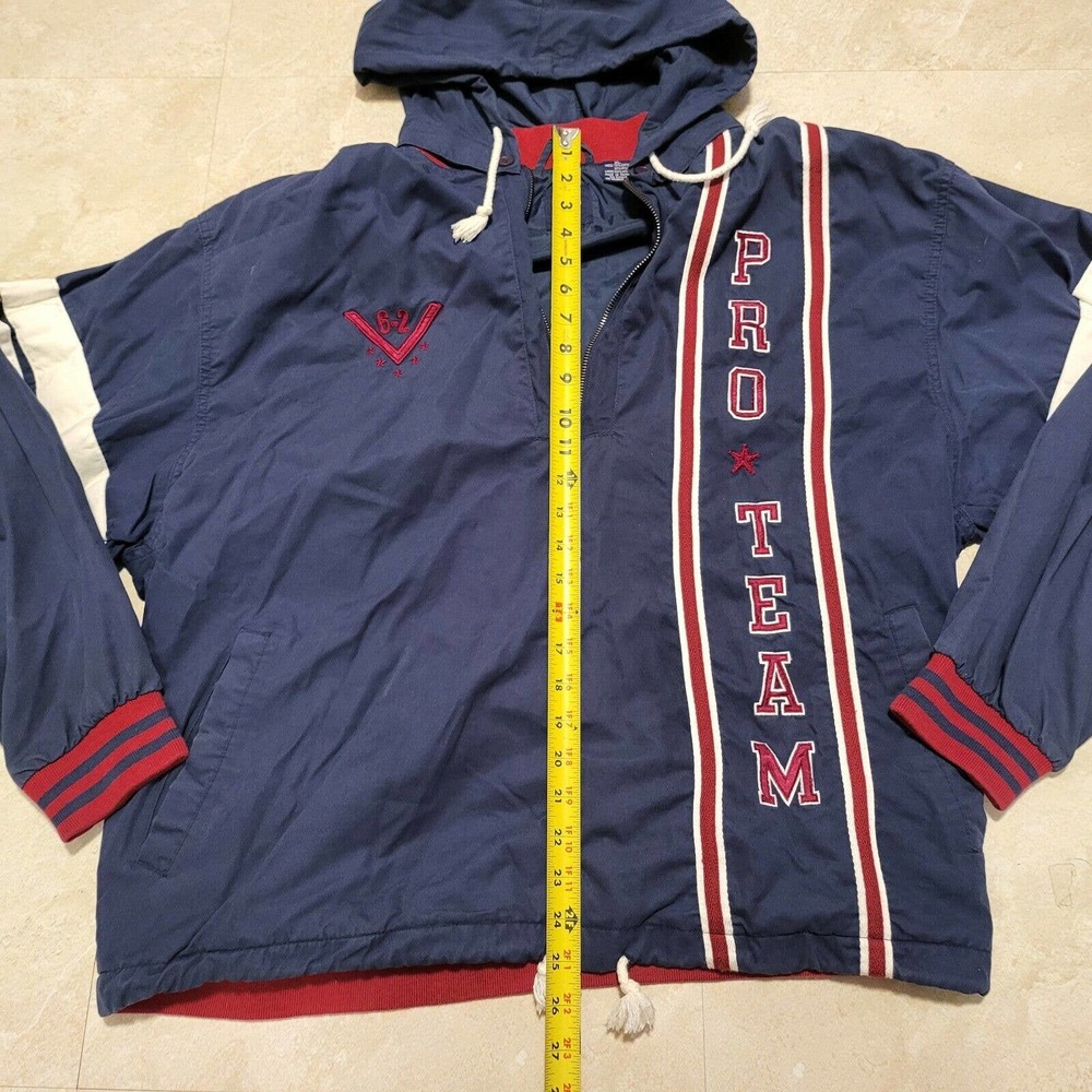 VTG 90s Gap Mens Pro Team 6-2‎ 1/4 Zip Pullover Hooded Jacket Size XL - Picture 5 of 11